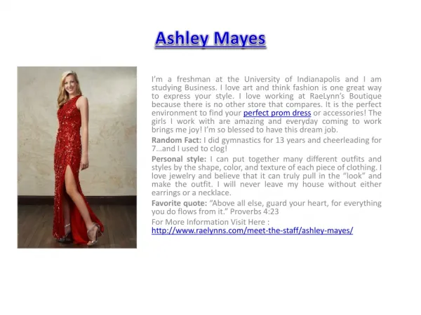 Ashley Mayes