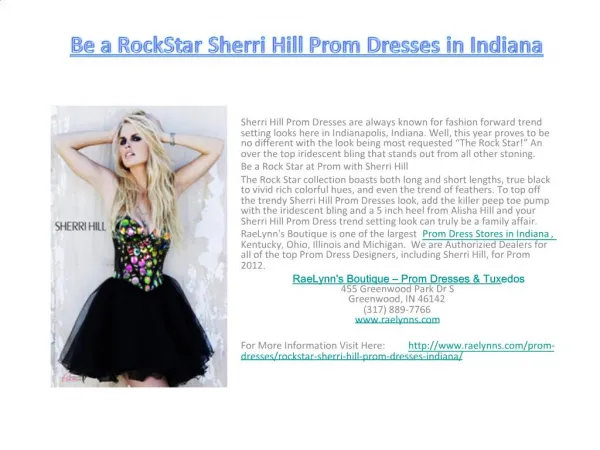Be a RockStar Sherri Hill Prom Dresses in