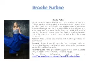 Brooke Furbee - slide 1