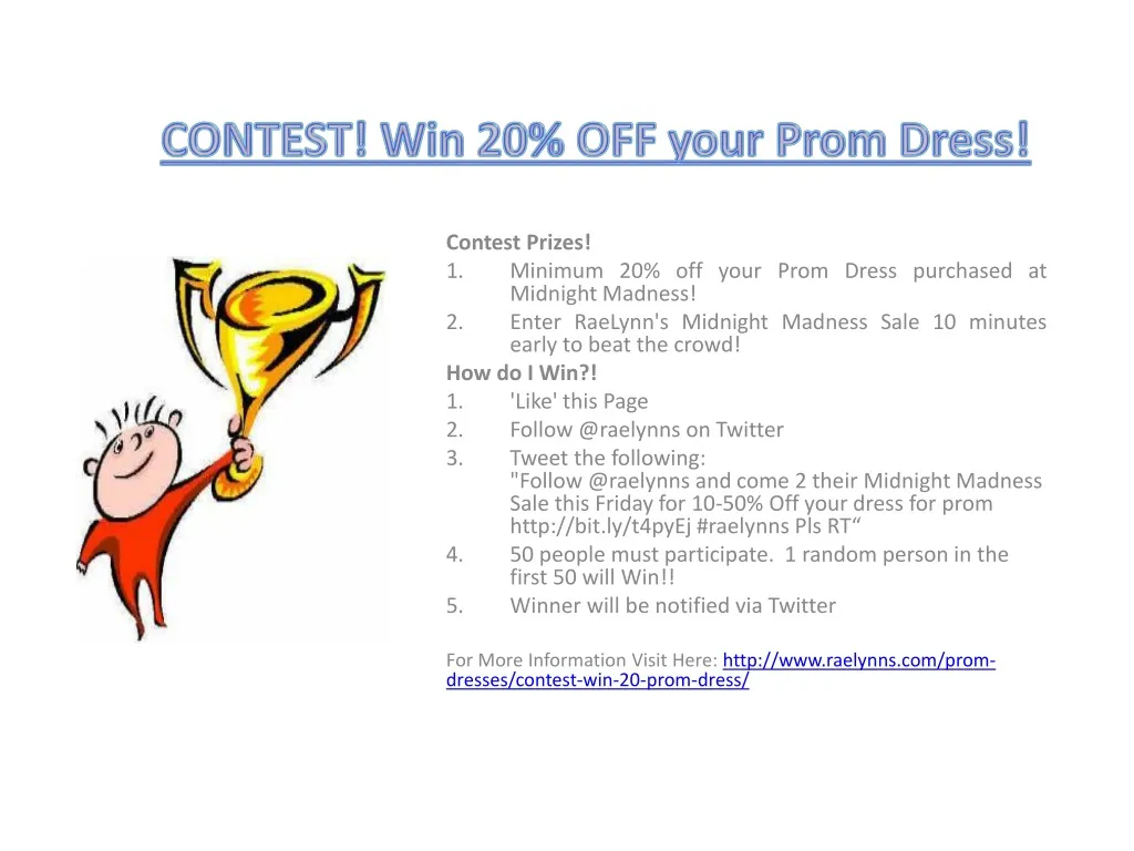 contest win 20 off your prom dress