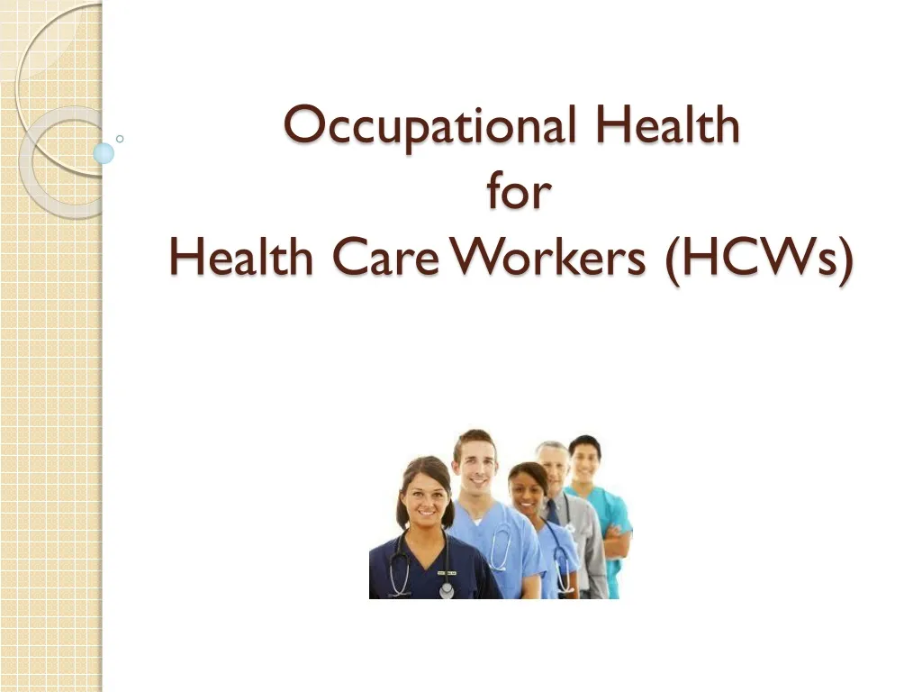 occupational health for health care workers hcws