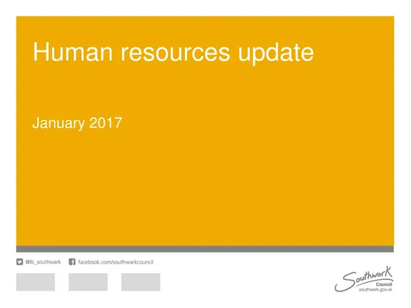 Human resources update