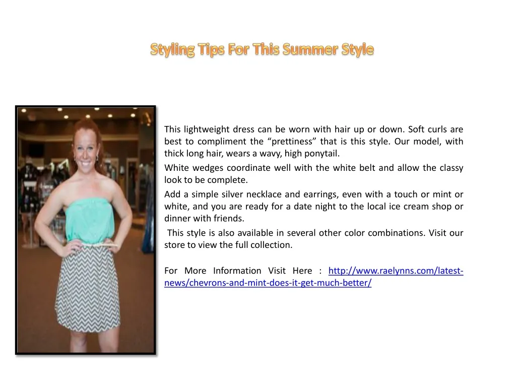 styling tips for this summer style