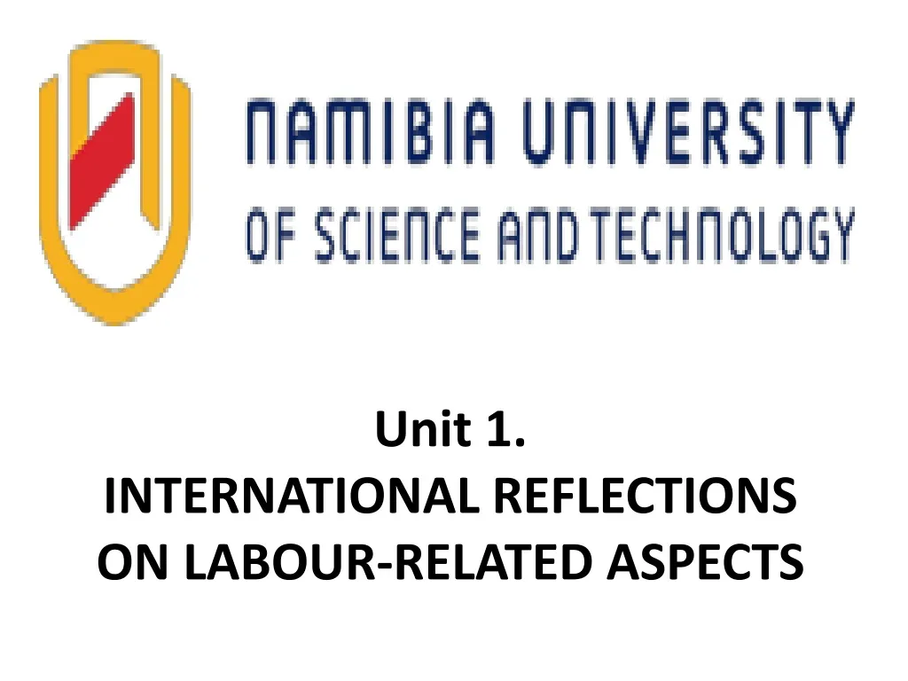 unit 1 international reflections on labour related aspects