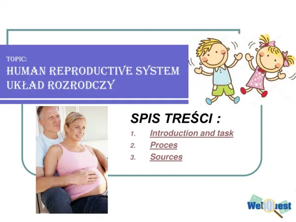 TOPIC: HUMAN reproductive system UK?AD ROZRODCZY
