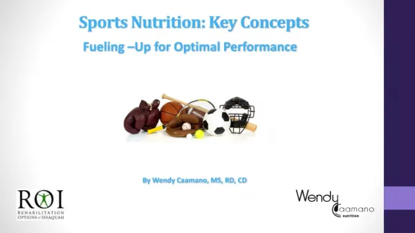 Sports Nutrition: Key Concepts