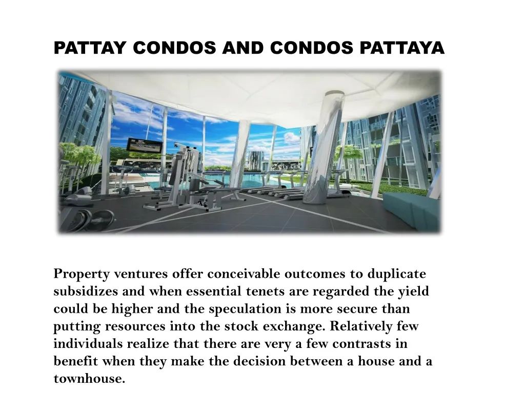 pattay condos and condos pattaya