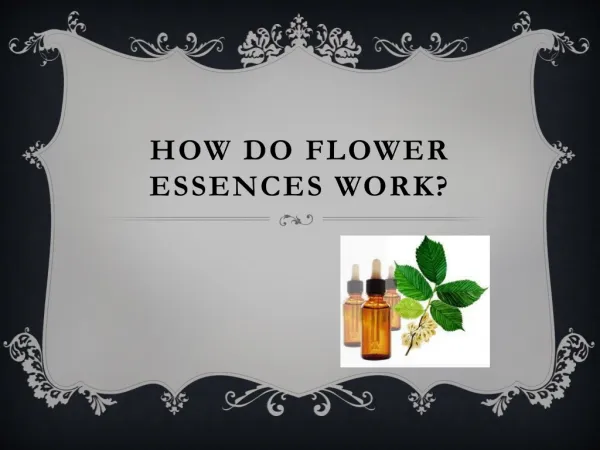 how do flower essences work