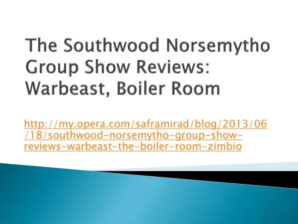 The Southwood Norsemytho Group Show Reviews: Warbeast, Boil