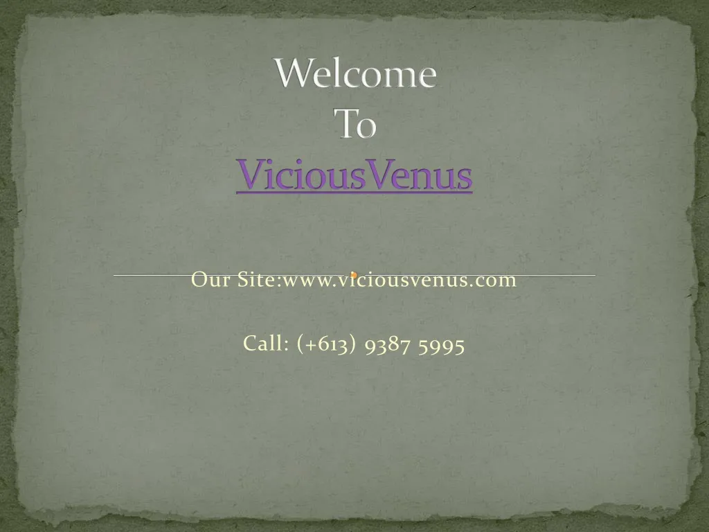 welcome to viciousvenus