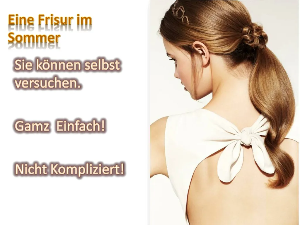 eine frisur im sommer