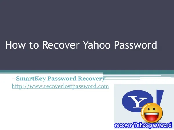 How to Recover Yahoo password
