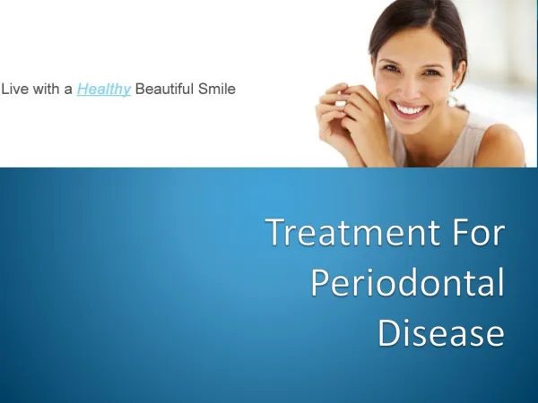 Treatment For Periodontal Disease