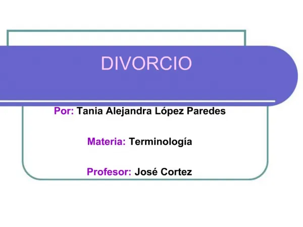 DIVORCIO