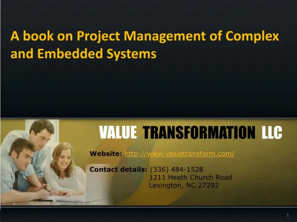 Book for project management of complex
