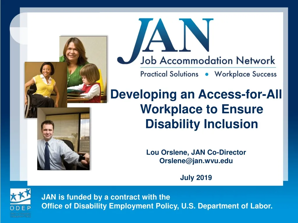 developing an access for all workplace to ensure