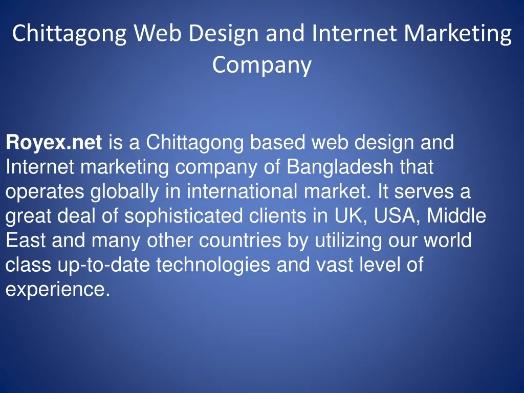 chittagong web design and internet marketing company