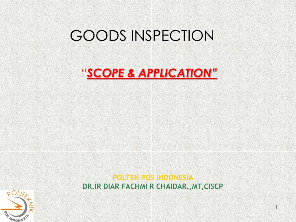 goods inspection