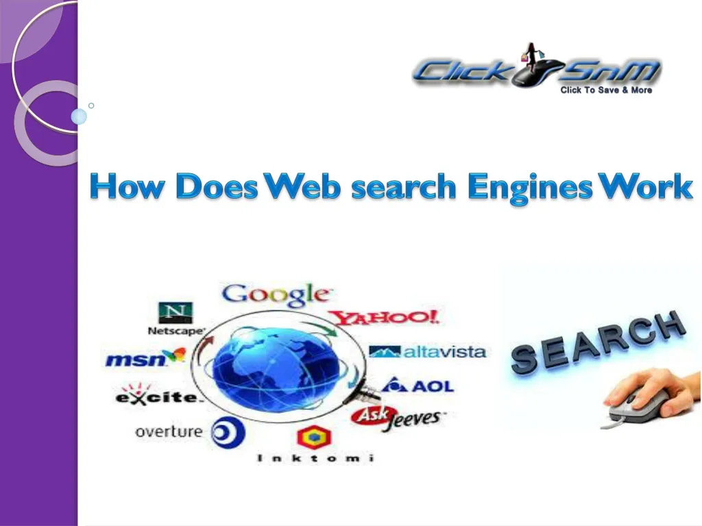how does web search engines work