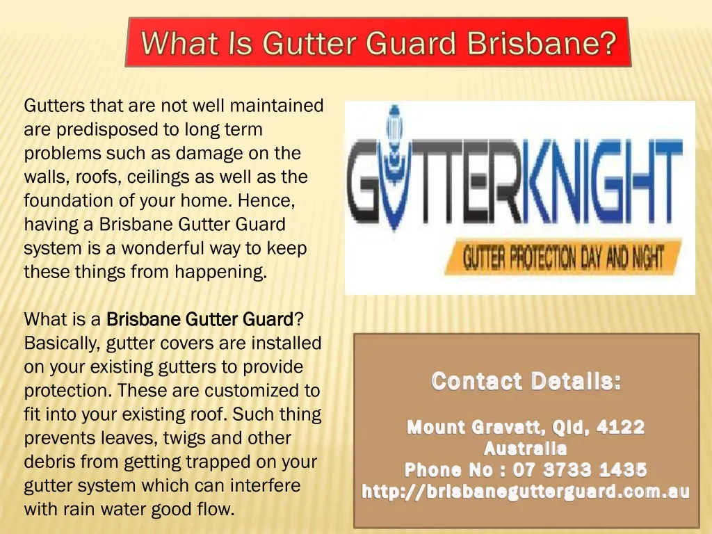 what is gutter guard brisbane
