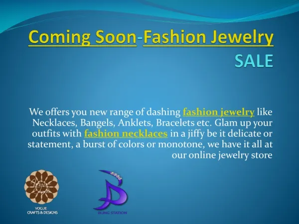 Design your own Fashion Jewelry Free!!