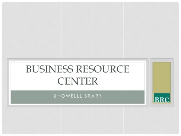 Business resource center