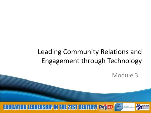 Leading Community Relations and Engagement through Technology
