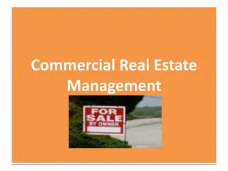 Commercial Real Estate Management