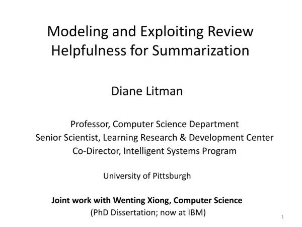 Modeling and Exploiting Review Helpfulness for Summarization