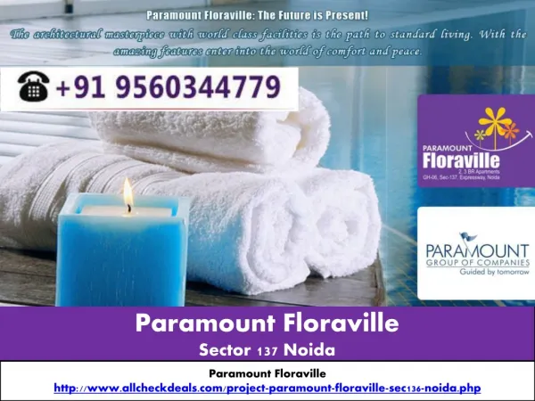 Paramount Floraville Apartments with Modern Style in Noida