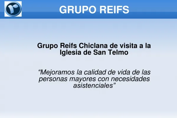 Grupo Reifs Chiclana de visita a la iglesia de San Telmo