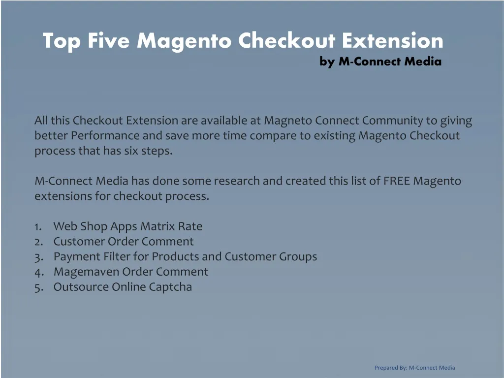 top five magento checkout extension