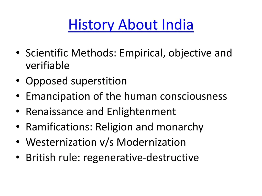 history about india