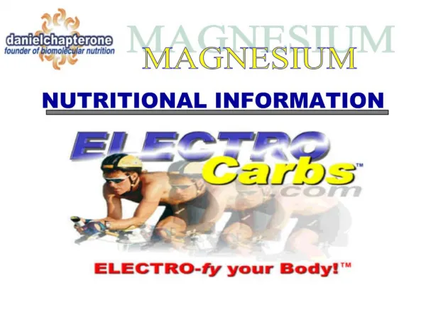 NUTRITIONAL INFORMATION