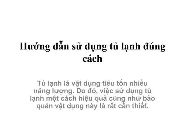 h ng d n s d ng t l nh ng c ch