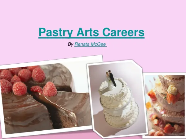 Training Options for Pastry Arts Careers