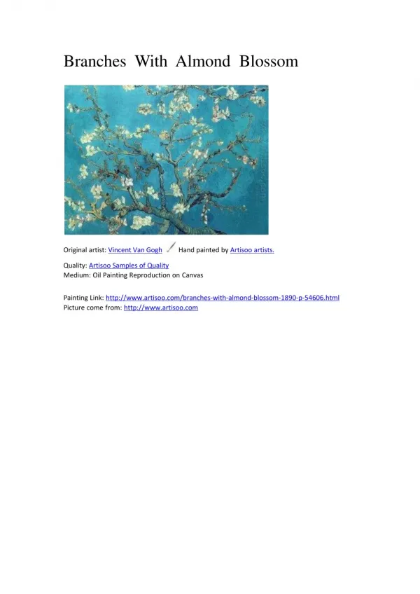 Branches With Almond Blossom - Artisoo.com