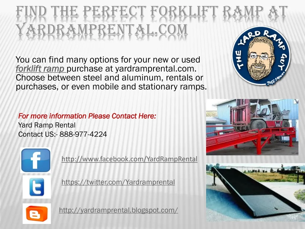 find the perfect forklift ramp at yardramprental com