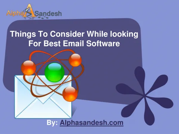 Things To Consider While looking For Best Email Software