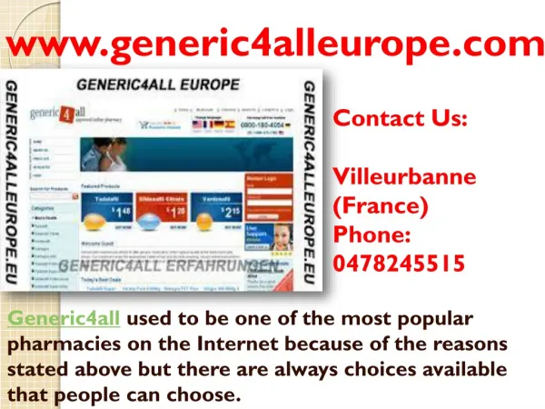 Generic4all Review - Generic4all Europe