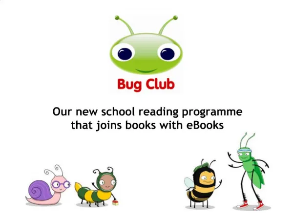 Our new school reading programme that joins books with eBooks