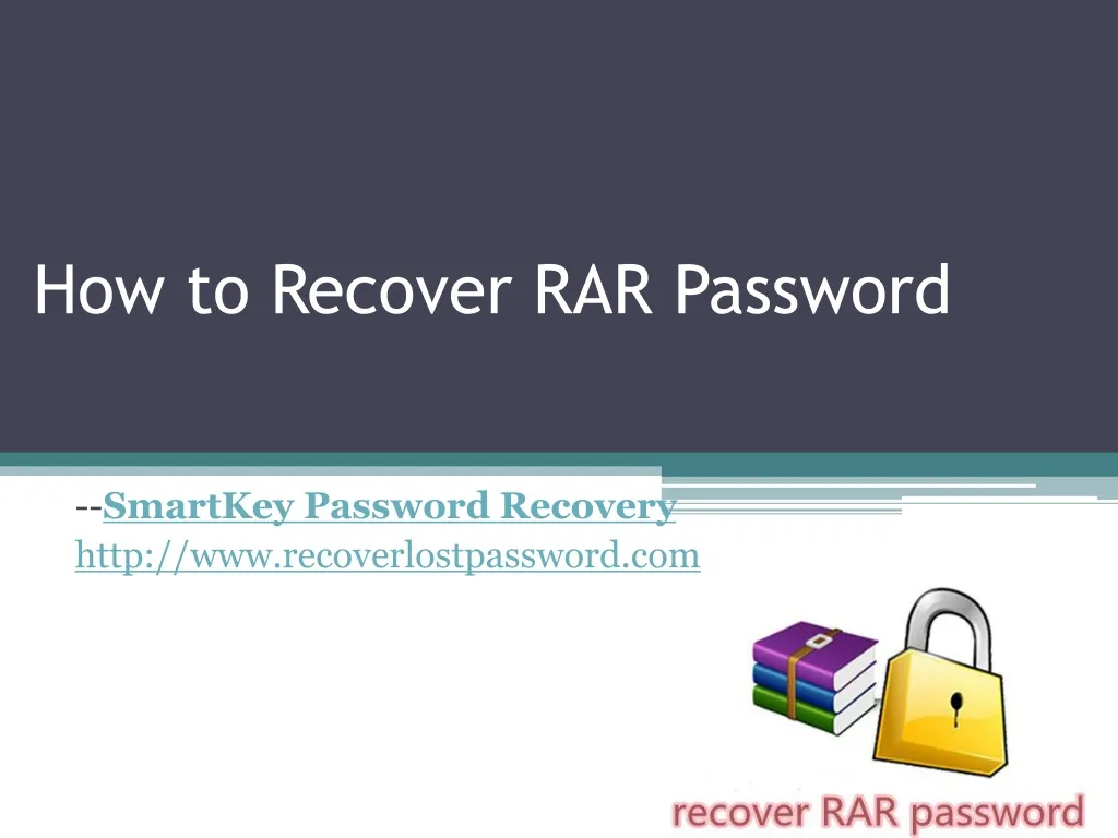 how to recover rar password