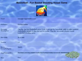 Basketball - Fun Basket Shooting Hoops Game