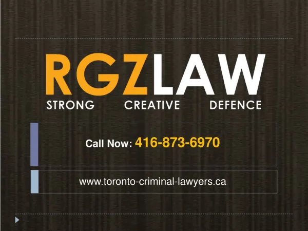 Criminal Lawyer in Toronto - R. Graham Zoppi