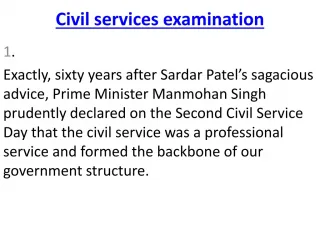 Civil Services Examination - slide 1