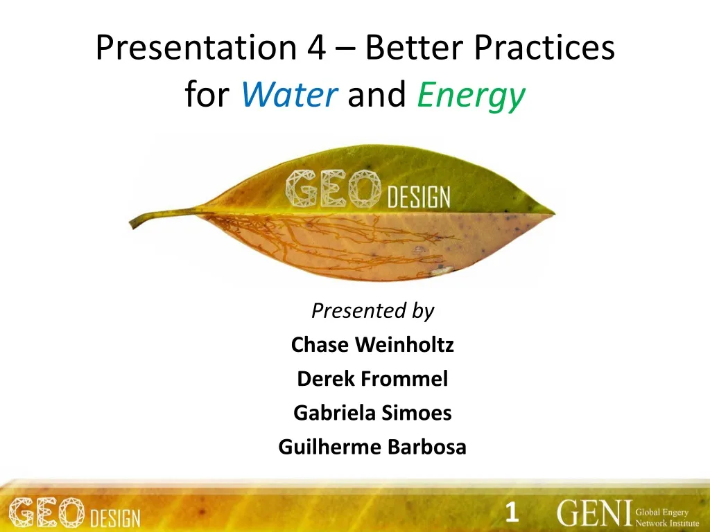 presentation 4 better practices for water and energy