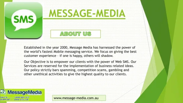 Message Media: The Custom SMS Whiz