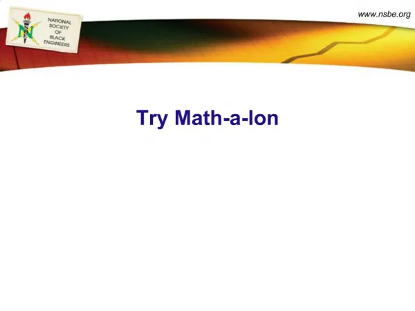 Try Math-a-lon
