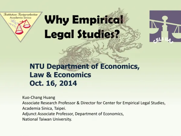 Why Empirical Legal Studies?