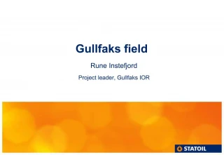 Gullfaks field - slide 1